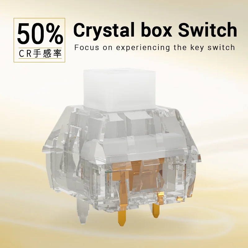 kailh Crystal box Switch Mechanical Keyboard diy RGB/SMD Tactile switch Dustproof  waterproof Compatible Cherry MX