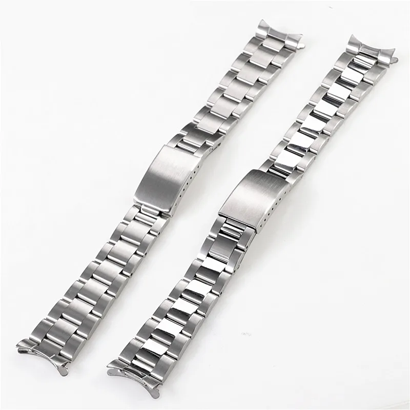 19mm 20mm Stainless Steel Oyster Band For Seiko Sxns80 Snxs79 Seiko 5 Snxs79k Snxs77k Snxs73 Casio Watch Strap Bracelet Belt