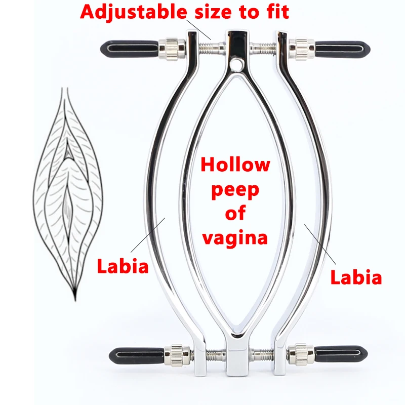 SM Toys For Women Metal Bondage Vagina Labia Clip Clitoris Stimulator Clamp Adult Erotic Games Pussy Massager Sex Toys for Women