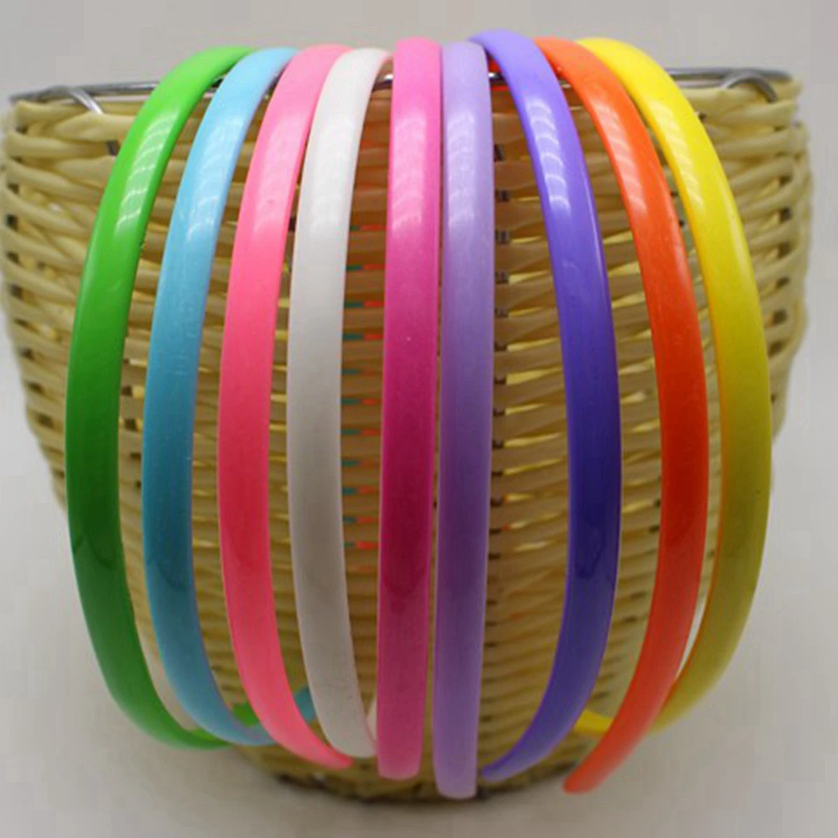 10 Mixed Bubblegum Color Plastic Headband Hair Band 8mm With Teeth  High quality in EU and US quality standard