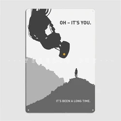 Portal 2 Minimalist Quote Poster Metal Plaque Wall Pub Mural Design Plaques Tin Sign Poster