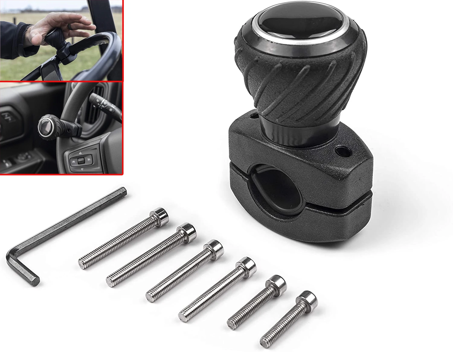 

Steering Wheel Booster Ball Knob Universal Wheel Car Booster Iron Clip Steering Power Handle Auto Parts Suitable For Car Tractor