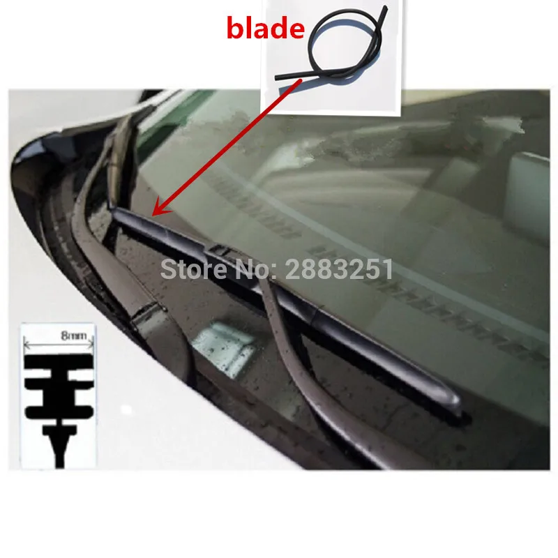 Free shipping Car Wiper Blade Insert Rubber strip(Refill) for TOYOTA hilux verso prius C-HR turdna sienna vios car accessories