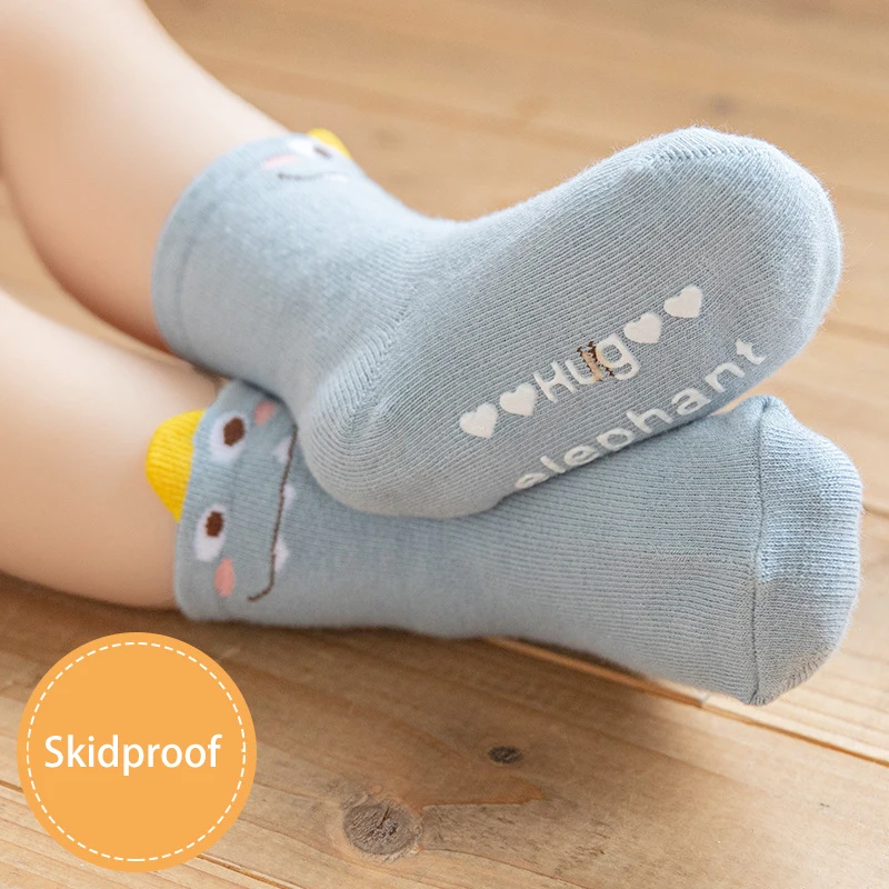 Toddler Socks Newborn Baby Winter Prewalker Boys Autumn Exquisite Cotton Girl Infant Skidproof Sole Kids Cartoon Style Sock 0-3T