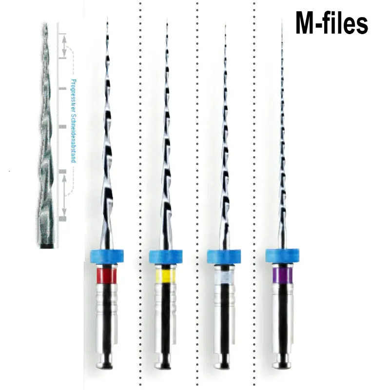 Dental Instrument M files Endo Rotary Endodontic Files 25mm Dental Endo Motor Files Instrument M-two Dentistry