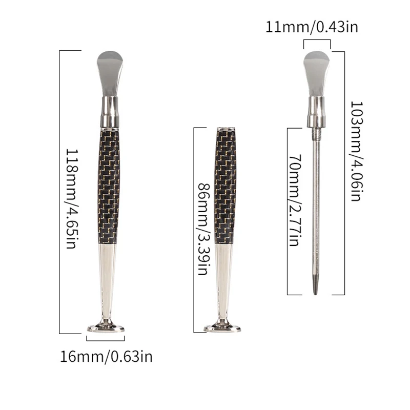 3 In 1 Multifunction Needle Scraper Tamper Pipe Cleaning Tool For Tobacco Pipe Cigarette Smoke Pipe Smoking Accessories Cleaner