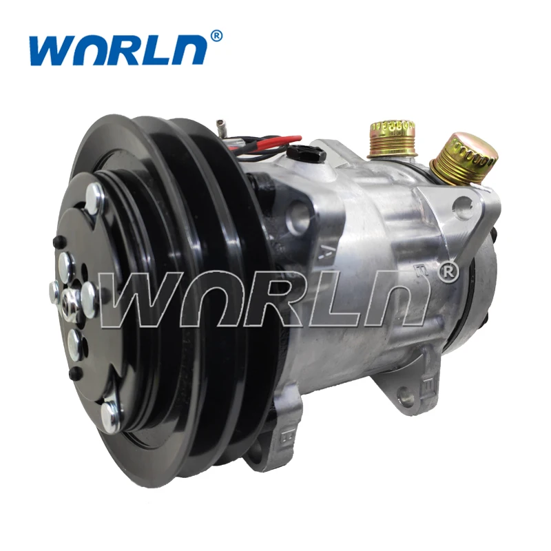 12V Car Conditioning Pumps TRUCK 709 Auto Truck A/C Compressor For 7H15 2PK 152MM New Model