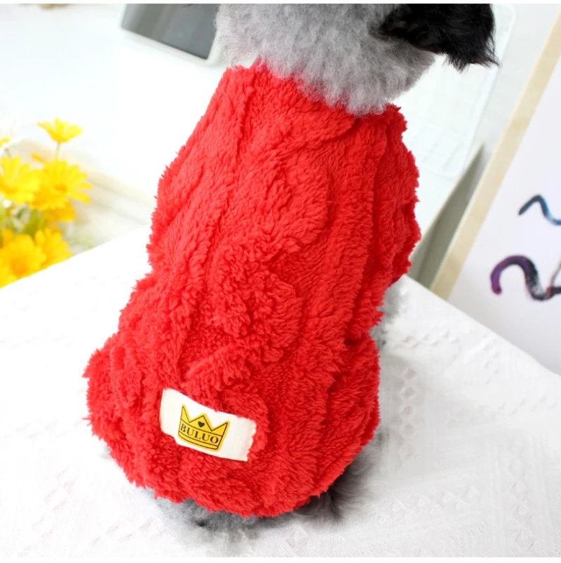 

Soft Dog Jumpsuit Small Dogs Clothes Winter Warm Pet Sweater Overalls Puppy Coat Apparel Clothing For Cat York Pomeranian Outfit