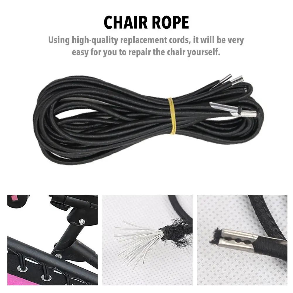 1set Elastic Bungee Rope Cord For Folding Chair Zero Gravity Chair Recliner Laces Replacement Part Recliner Lounge