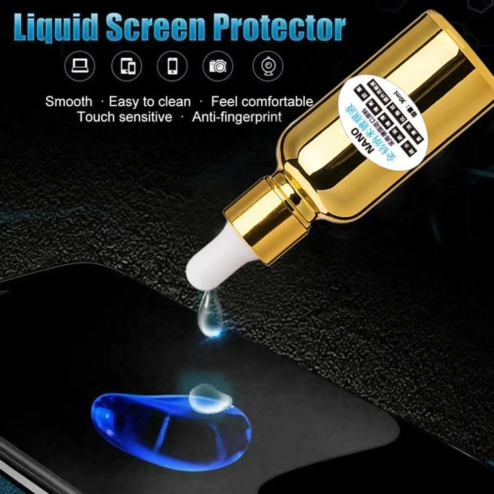 Película de vidrio templado Universal Nano Liquid para iPhone, Protector de pantalla curvo, tecnología 9D, 6D, 5D, 4D, 3D, A1F1