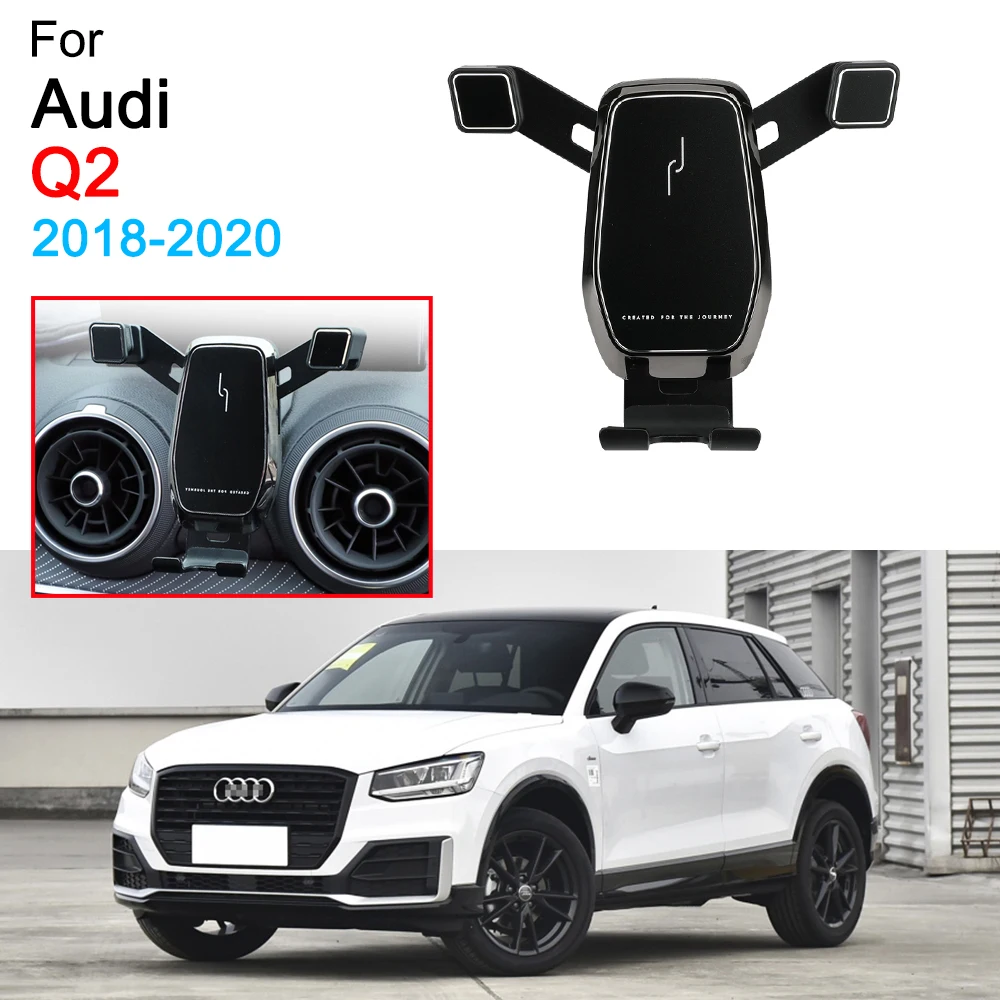 Car Phone Holder Air Vent Mount Clip Clamp Mobile Phone Holder for Audi Q2 Accessories 2018 2019 2020 2021 2022