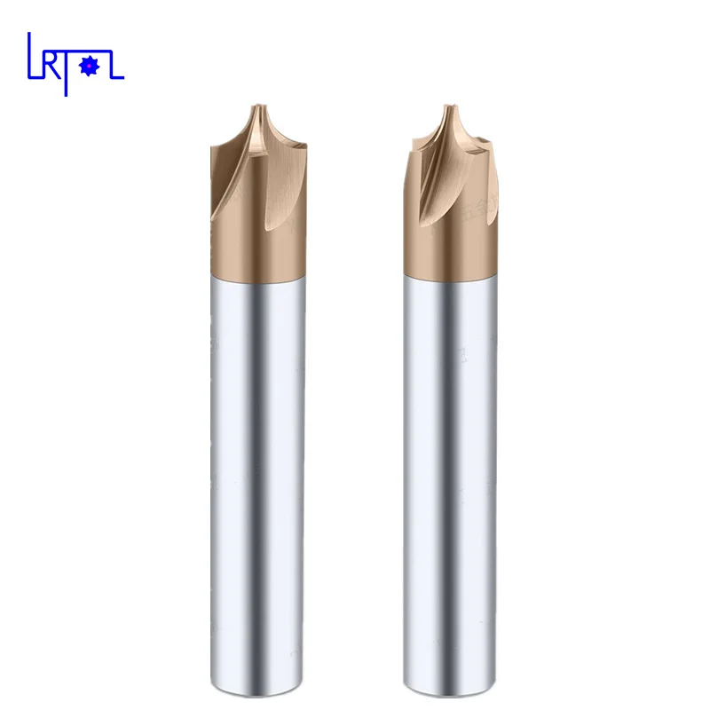 HRC58 R0.5-R6 *50 60 75mm 4F solid tungsten carbide Concave Radius Milling Cutters  for steel chamfer end mills  cnc cutter bits