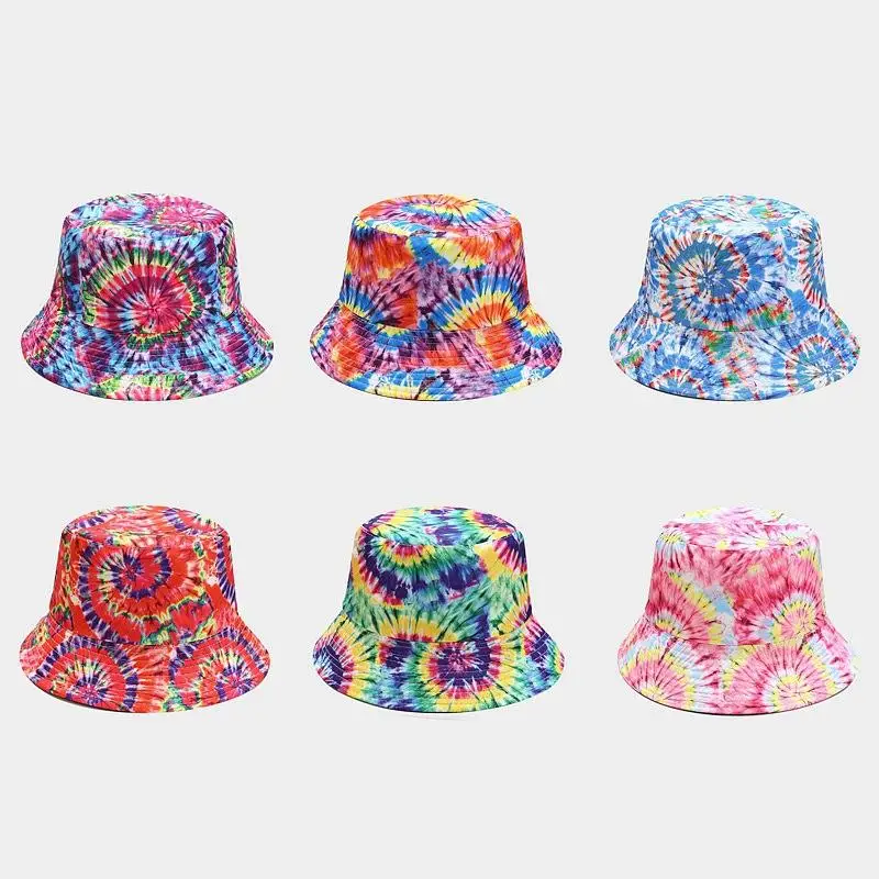 

2022 Cotton Graffiti Print Bucket Hat Fisherman Hat Outdoor Travel Sun Cap for Men and Women 81