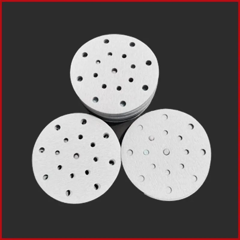 10 pz 150mm carta vetrata forma rotonda dischi abrasivi Hook Loop carta abrasiva foglio di lucidatura carta vetrata 17 fori levigatrice tampone di lucidatura