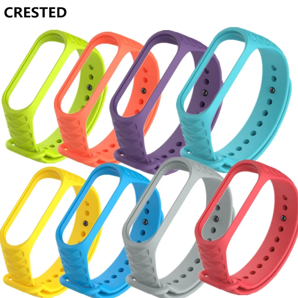 

Силиконовый ремешок для Xiaomi Mi Band 6, браслет для Mi band 3, цветной спортивный ремешок для наручных часов, аксессуары для xiaomi Mi Band 5 4 3