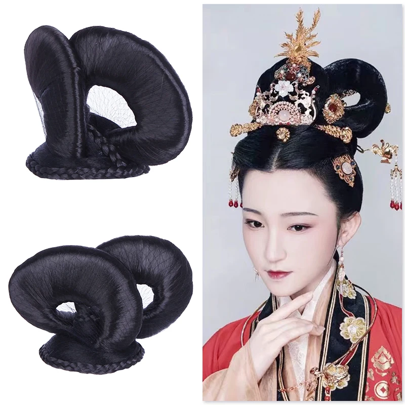 black ancient le hair accessories for women beautiful princess hair products tang dynasty hair piece