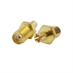 2Pcs SMA Female Jack To TS9 Male Plug RF Coaxial Connector TS9-SMA Adapter Gold-Plated