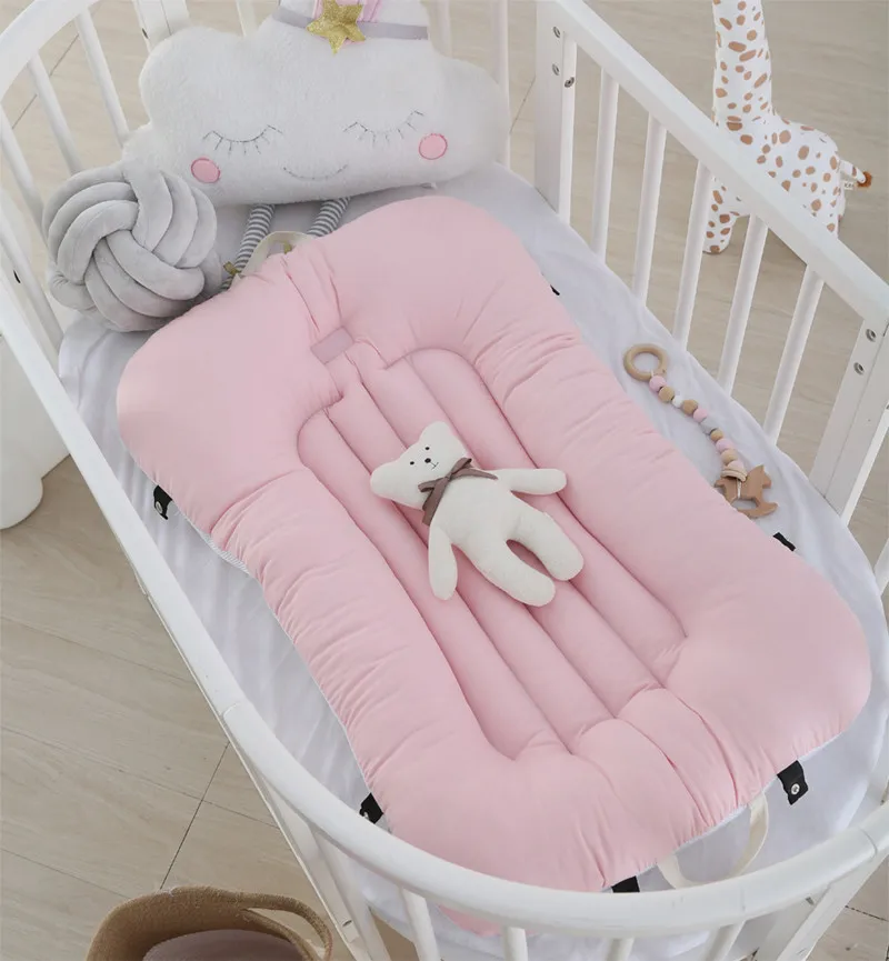 Cama biónica portátil para recién nacido, tumbona infantil, nido de algodón, cuna plegable de viaje antipresión, regalos para Baby Shower