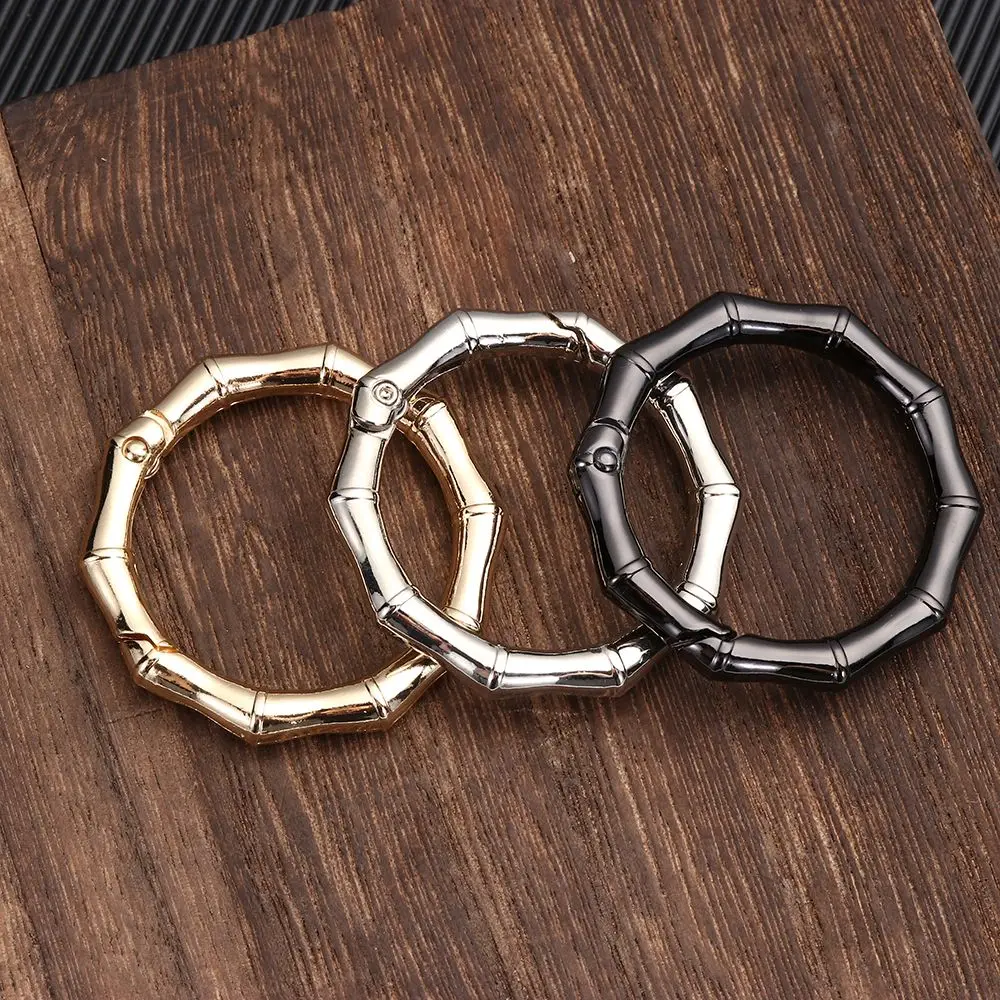 25cm/31cm Spring Ring Round Push Trigger Key Buckles Clips Snap Hooks Rings Plated Gate Carabiner Handbags Purses Accessories