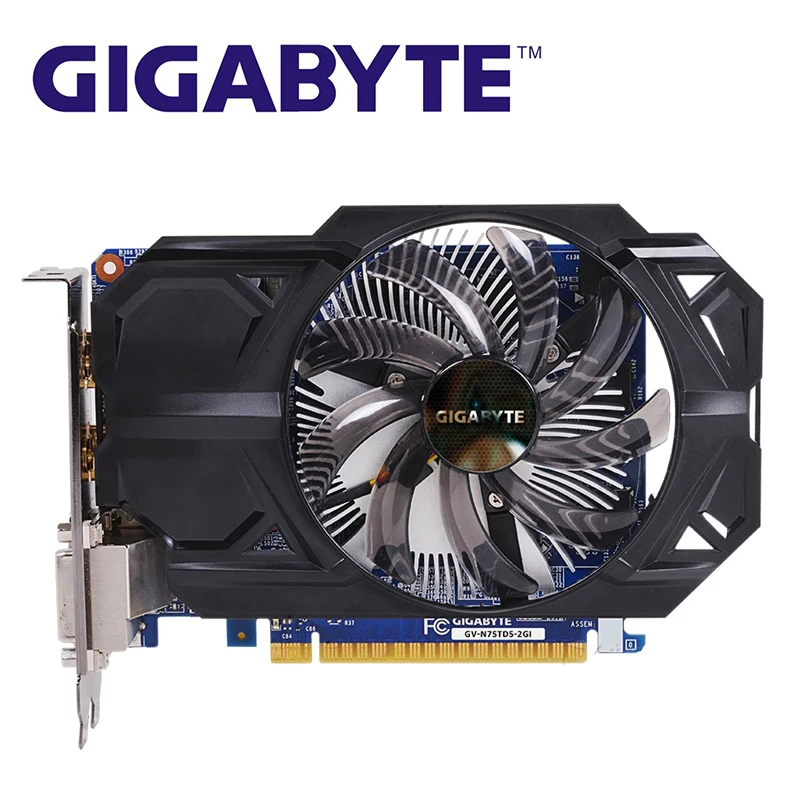 

GIGABYTE GTX 750Ti 2GB D5 Graphics Cards GTX 750TI GV-N75TD5-2GI 128Bit GDDR5 Video Card for nVIDIA Geforce GTX750 Hdmi Dvi Used