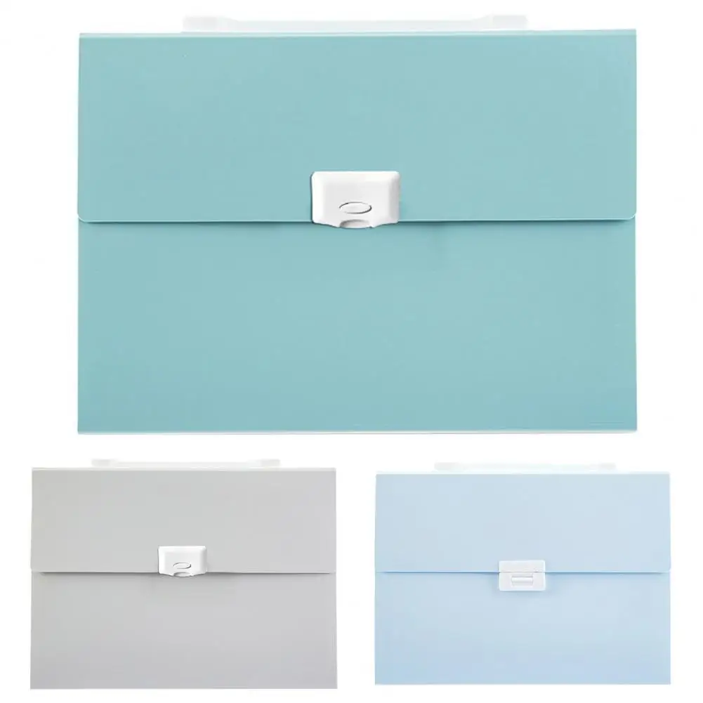 13 Grids Portable File Folder Versatile Large Capacity Plastic Expanding Files Organizer Office Supplies