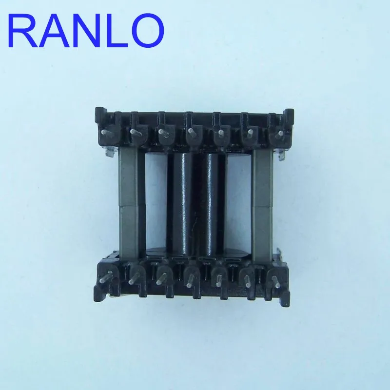 ETD29 transformer bobbin transformer frame PC40 ferrite core soft magnetic core 14pin 7+7  horizontal