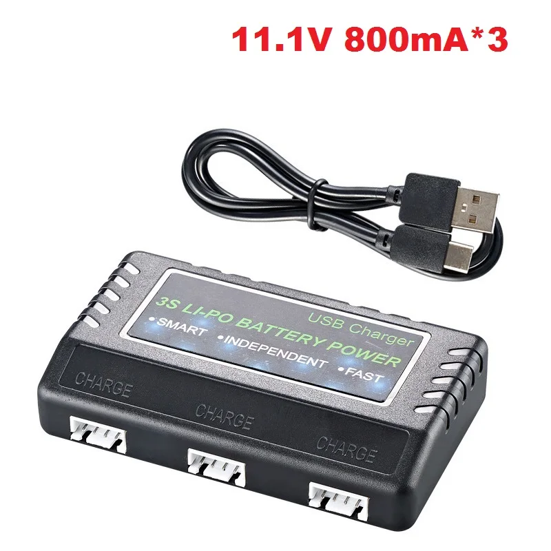 11.1v Lipo/Li-ion Battery Charger for RC car 16207 16208 16209 16210 H16 V950 3S 11.1v USB charger/ 3 in1 Balanced charger case