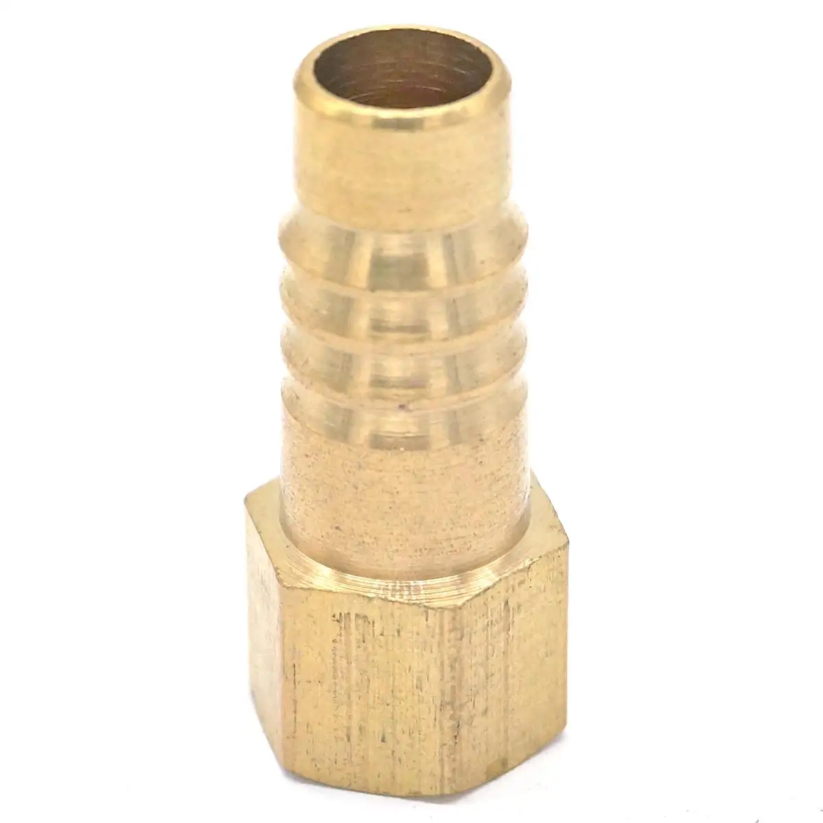 

LOT 5 Hose Barb I/D 10mm x M10x1mm Metric female Thread Brass coupler Splicer Connector fitting for Fuel Gas Water