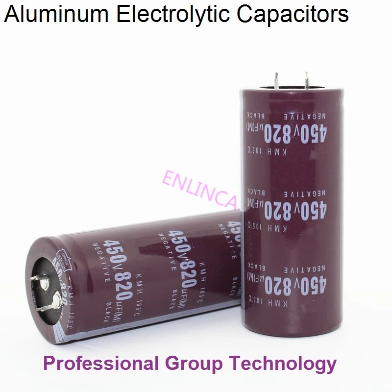 4pcs EC455 Good quality 450v820uf Radial DIP Aluminum Electrolytic Capacitors 450v 820uf Tolerance 20% size 35x50MM 20%