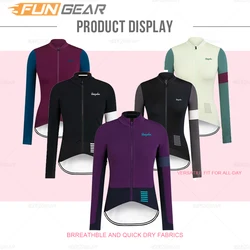 Long Sleeve Cycling Jersey for Women, Bicycle Road Bike Uniform, MTB Clothing, Breathable Team Cycle Sweatshirt, Spring, Autumn