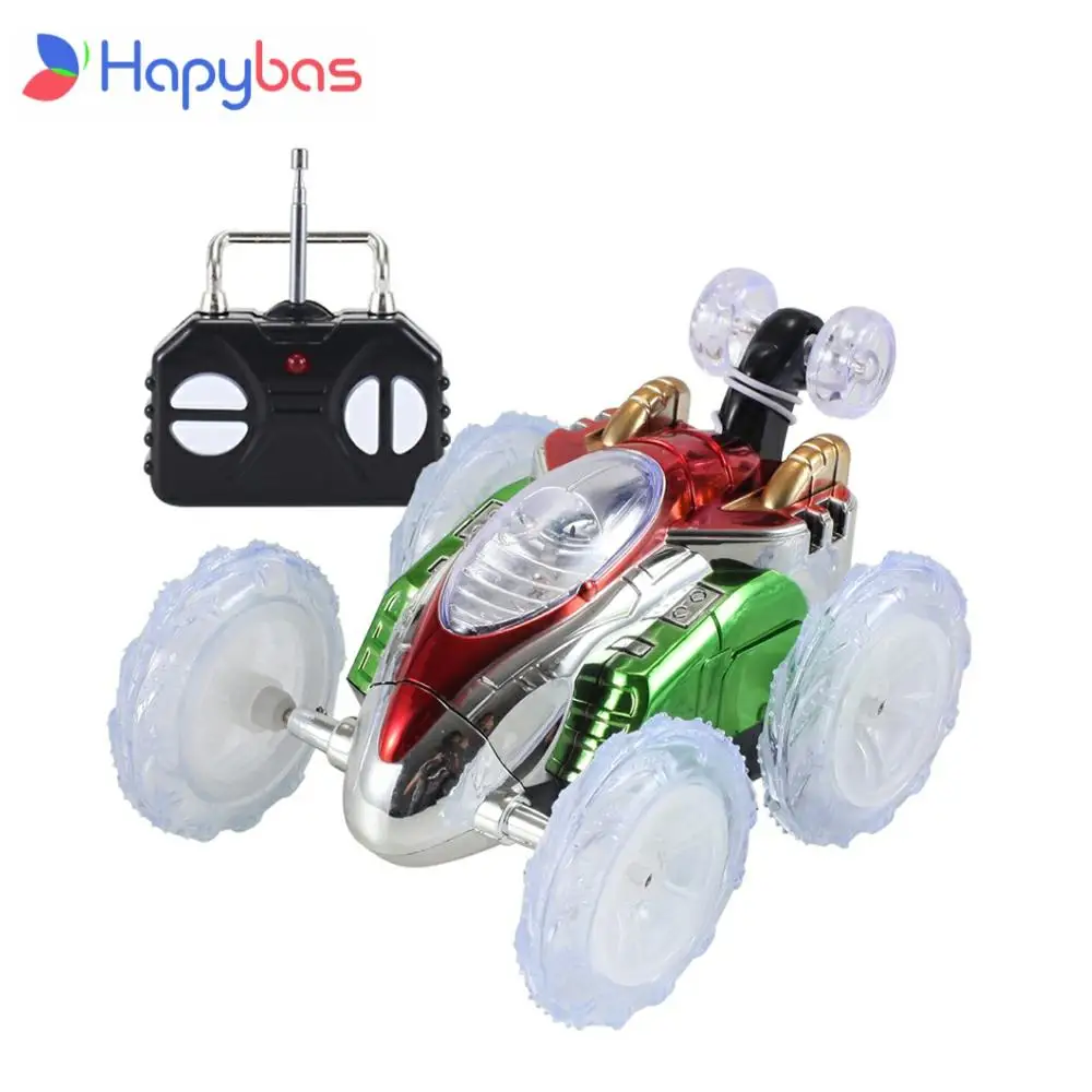 RC Stunt Car Exquisite Twister Flashing Car Tumble LED ABS Flashing 360degree Rolling Twister Toy Car