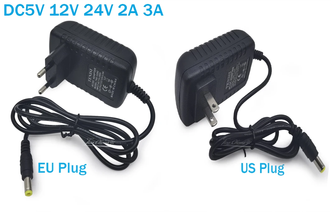 DC 5V 12V 24V Adapter Power Supply AC 100V-240V 1A 2A 3A 5A 6A 8A 10A Charger Converter Adaptor For 5050 LED Strips Light Lamp