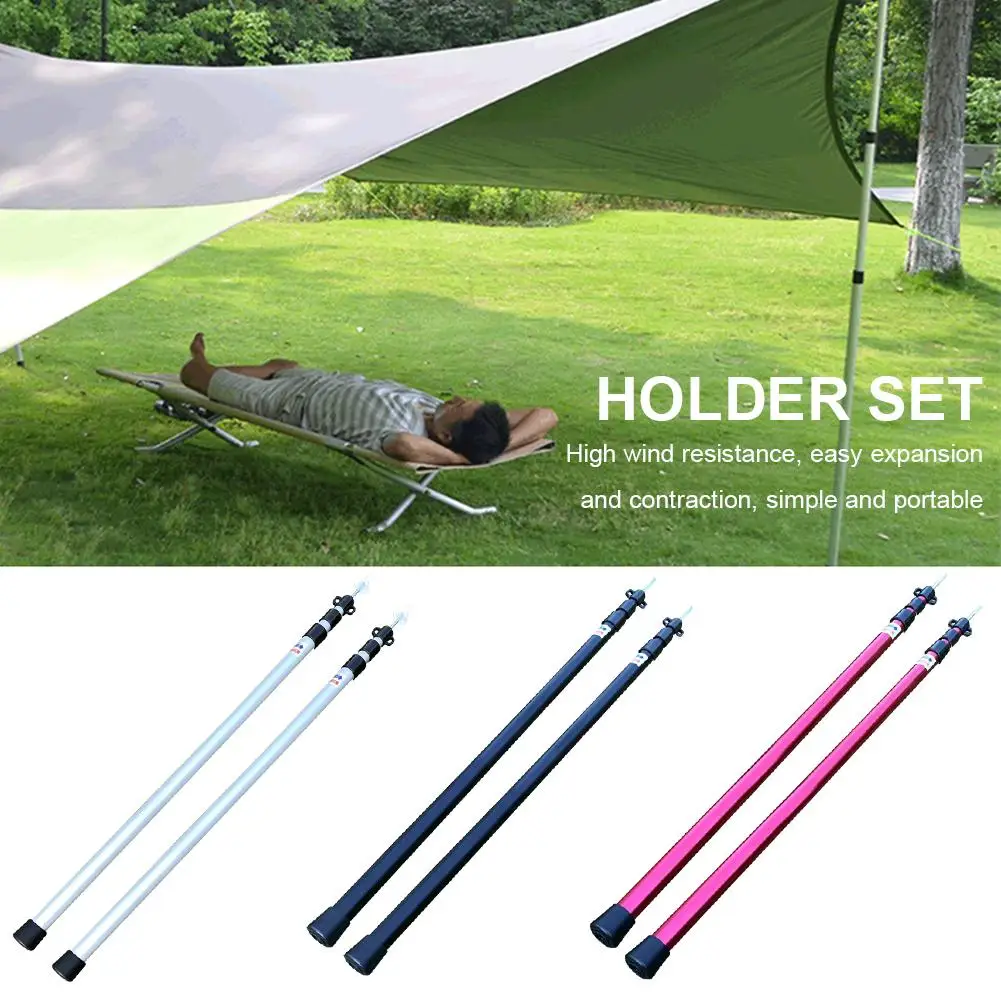 

Telescoping Tarp Poles Portable Lightweight Replacement Canopy Adjustable Aluminum Rods For Tent Awning Outdoor Camping Hiking