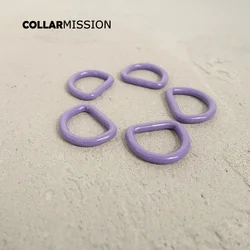 1pc Metal Violet D ring DIY for dog collar 20mm connection metal buckle DIY half ring belt buckle CDK20V