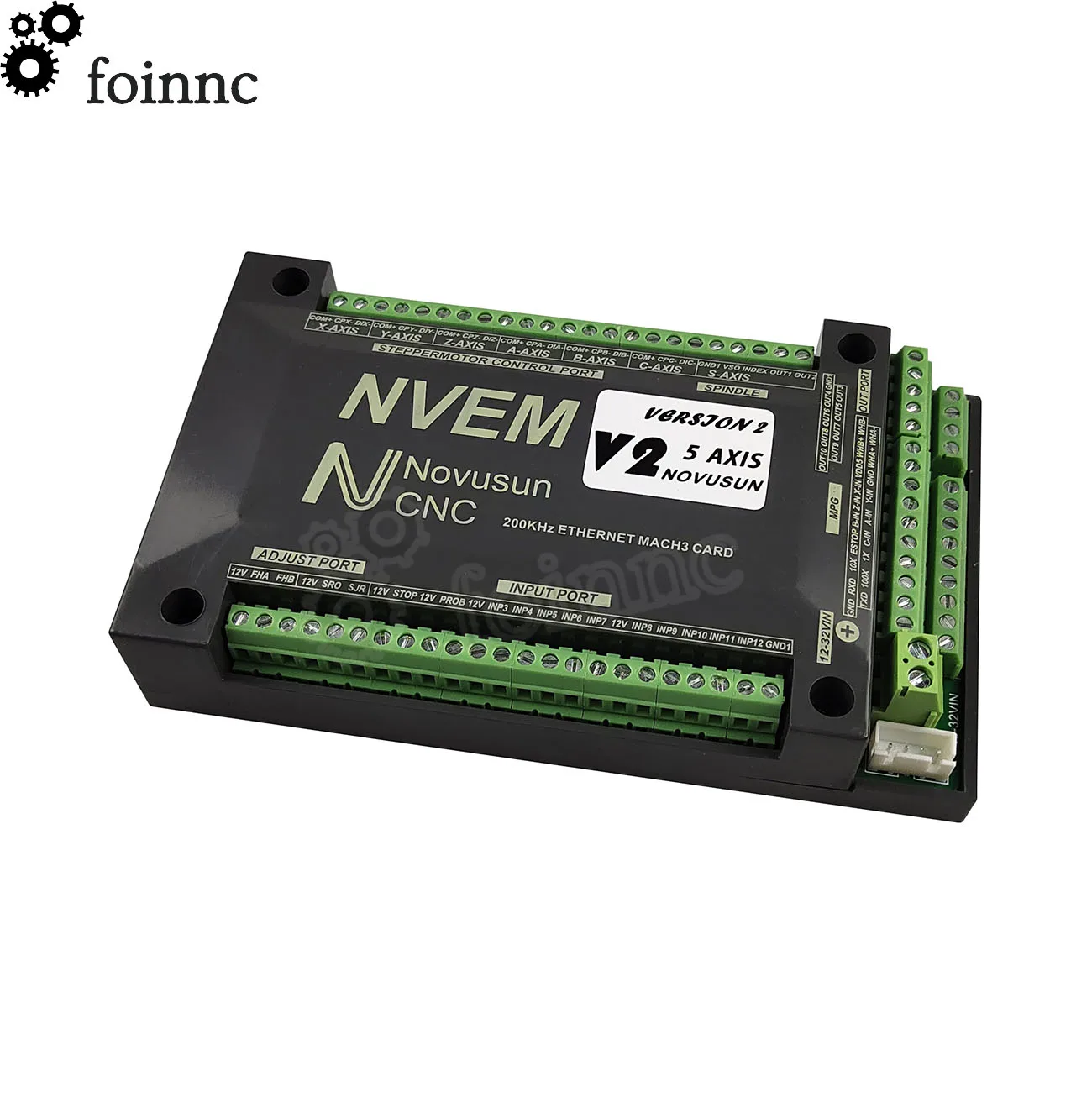 

NVEM Mach3 control card 200KHz Ethernet port 3 4 5 6 axis cnc motion controller for CNC router