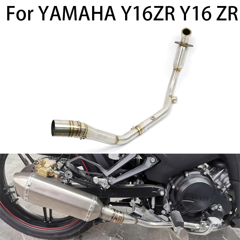 

For YAMAHA Y16ZR Y16 ZRMotorcycle Exhaust Front Pipe Muffler Middle Link Connect Pipe Stainless Steel Slip-On