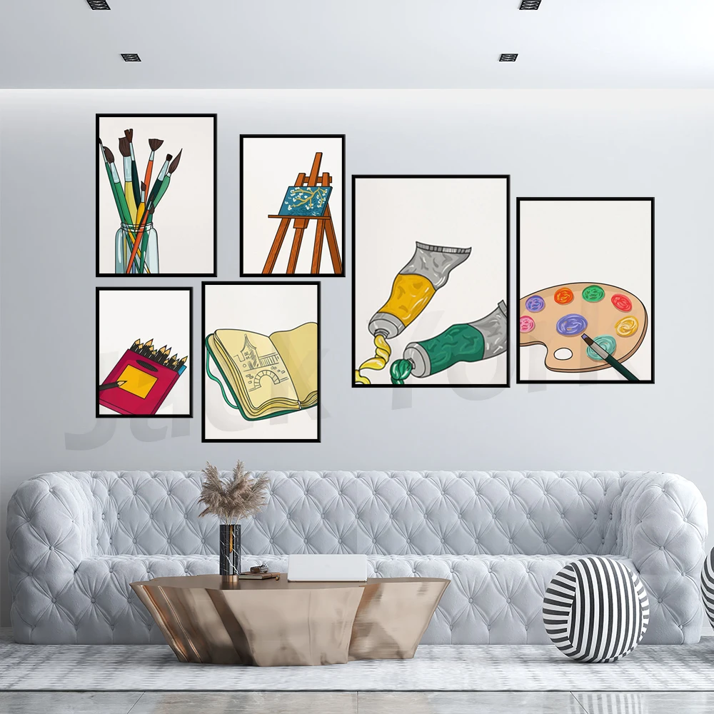 Perlengkapan seni kelas dindin - Art Craft Gallery ulasan dan harga