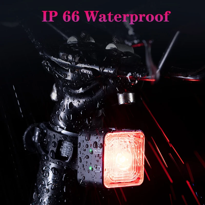 High Lumen Bicycle Front Light Smart Sensing Rear Light Set IP66 Waterproof MTB Taillight Road Bike Night Cycling Safety Lamp