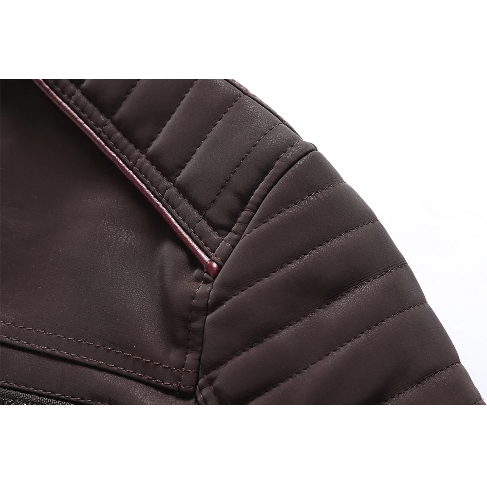 Chaqueta de cuero resistente a Cortes y puñaladas para hombres, cuello levantado, motocicleta, lavado, Retro, terciopelo, protección de seguridad, abrigos tácticos, Invierno