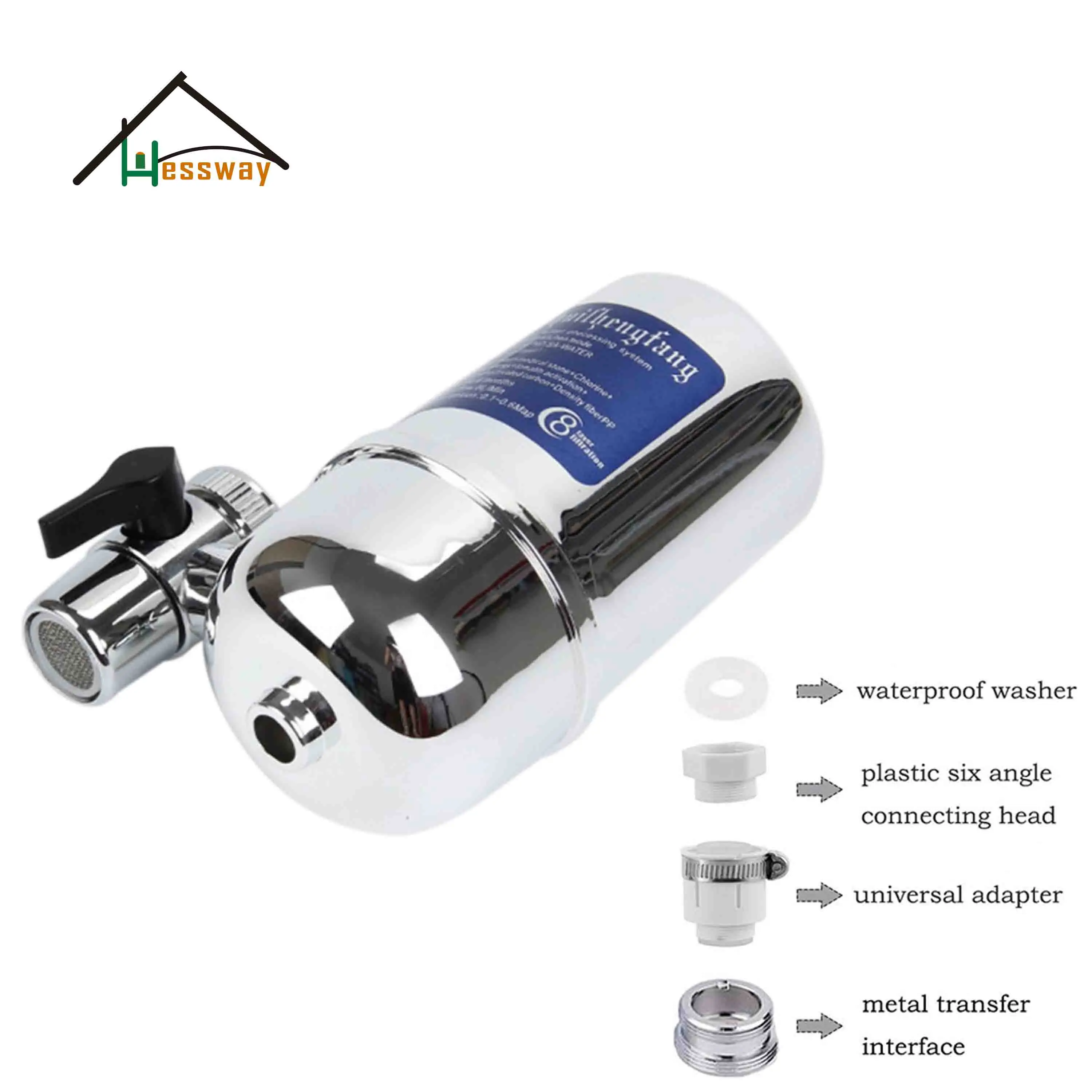 8 Layer Purification Ceramics Tap Water Processing System Tap Water Purifier for 6L Household  Kitchen Removal Rust Bacteria