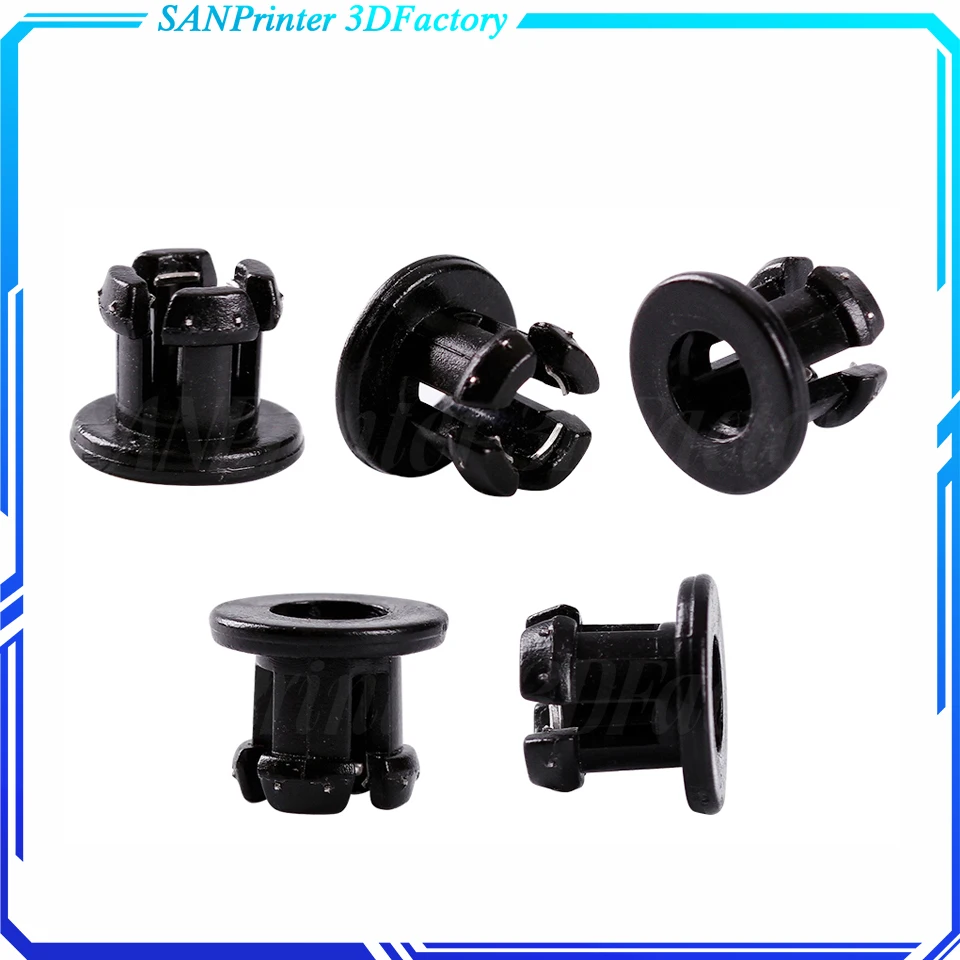 UM2 Connector Bore 4mm PTFE tube Coupling Collet and Clamp Clip Set for 1.75mm filament 3D Printer Parts.