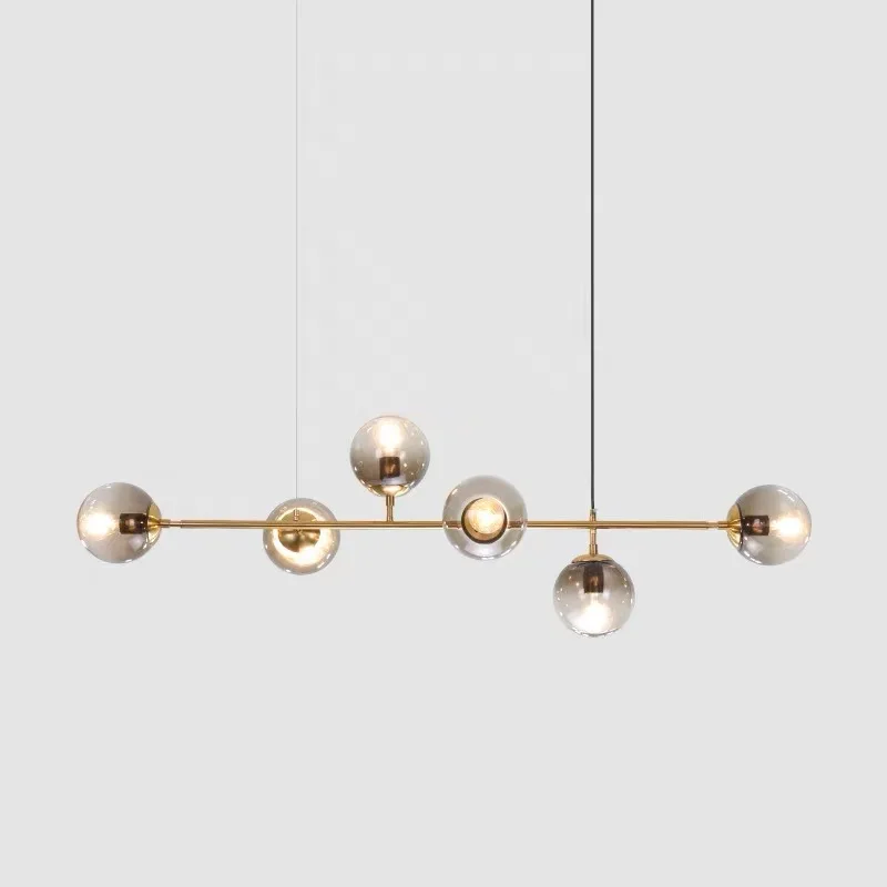 Magic Bean Glass Ball Chandelier Nordic Postmodern Simple Creative Bar Restaurant Living Room Bar Hanging Lamp 110V 220V 230V