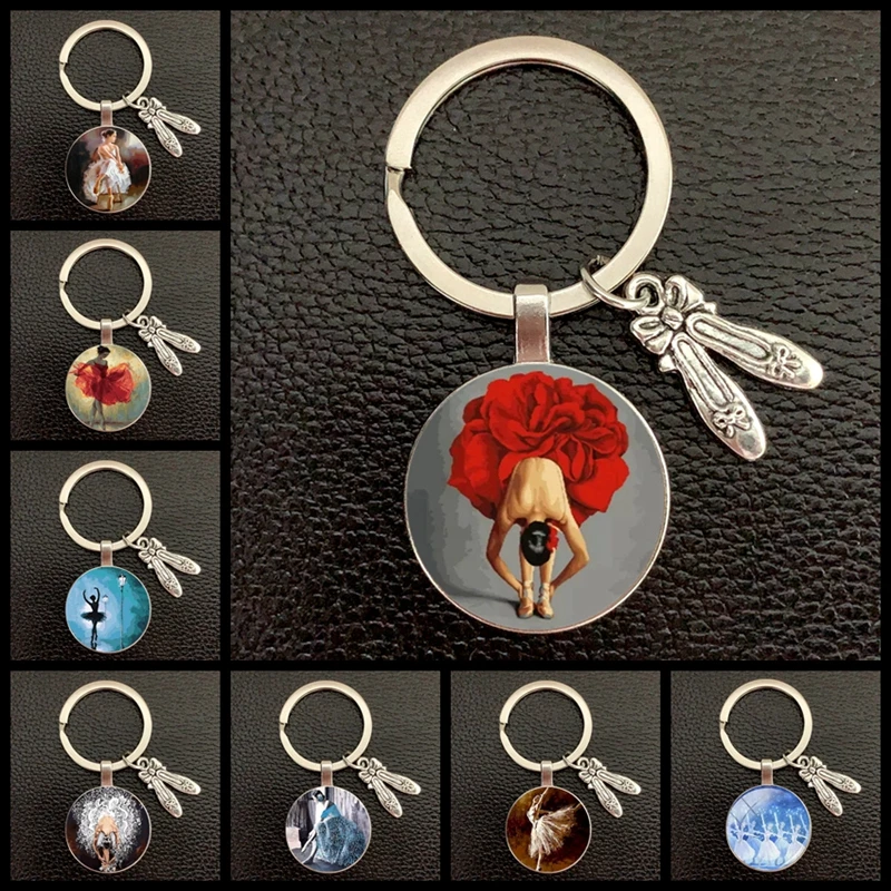 Argentine Social Dance Keychain Tango, Waltz, Ballet Dancer Figure Silhouette Keychain Male Female Jewelry