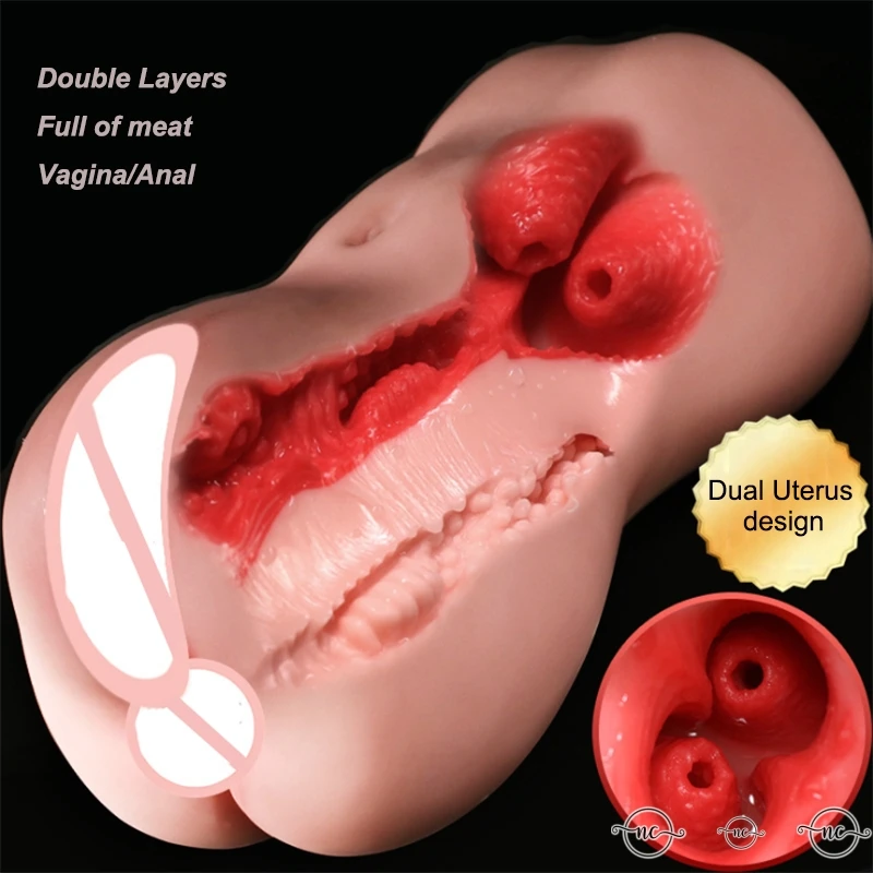 Silicone Vagina 3D Adult Sex Toys Realistic Vagina Artificial Sex Toys for Men Erotic Products Anal Real Pussy Male Masturbator