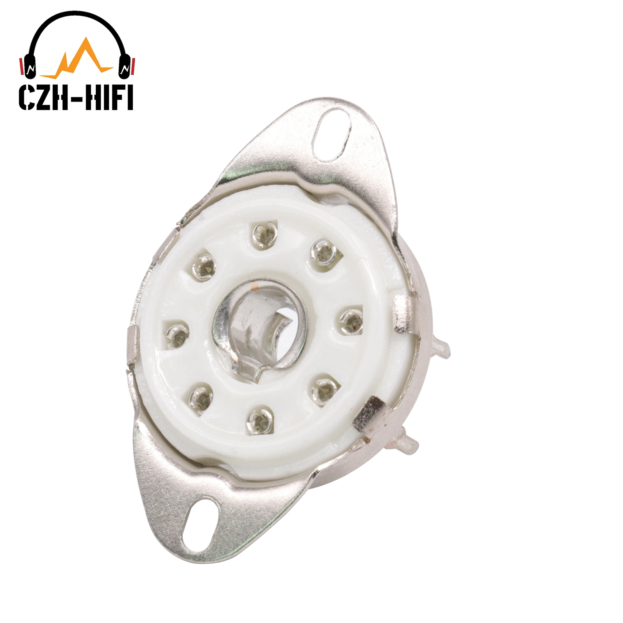 1pc 8-polige Keramik rohr buchse Ventil fuß Power Lampen buchse für 5 b254 c3g 7 n7 ef22 Vintage Audio verstärker DIY Chassis Leiterplatte halterung – Detail 7