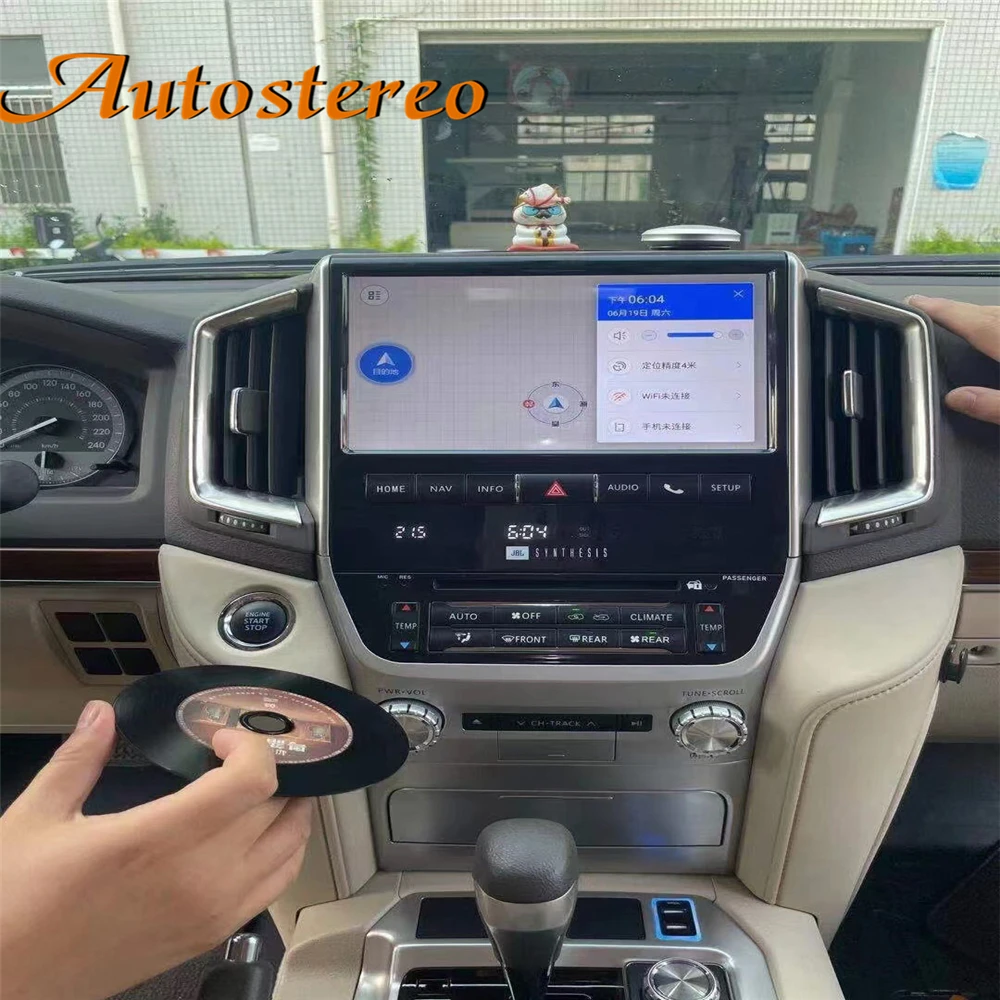 Android 13.0 OEM Style For Toyota Land Cruiser LC200 2016-2020 Car GPS Navigation Radio Stereo Multimedia Player All Base Up HD