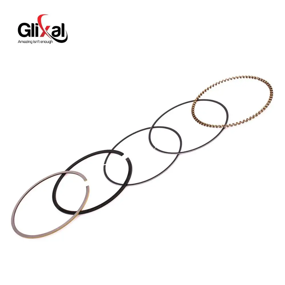 Glixal GY6 200cc 157QMJ 63mm Piston Kit Ring for TANK ROKETA JALON STRADA TaoTao Peace Moped Gas Scooter ATV Go-kart UTV