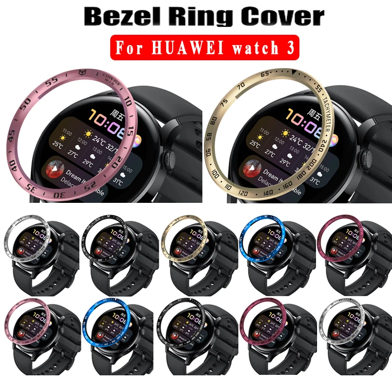 Metal Bezel Ring Styling Frame for HUAWEI watch 3 Smart Bracelet Stainless Steel Cover Anti-scratch Protection Ring