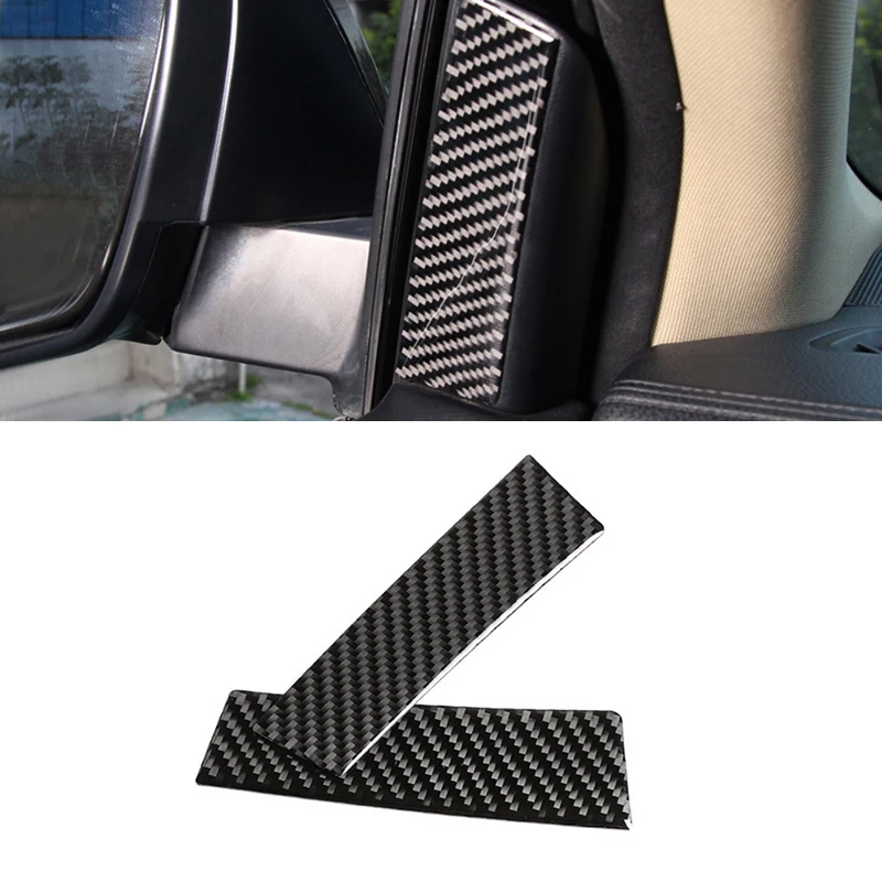 For Toyota Highlander 2015 2016 2017 2018 Car Carbon Fiber Interior A Pillar Sliver Cover Protective Trim