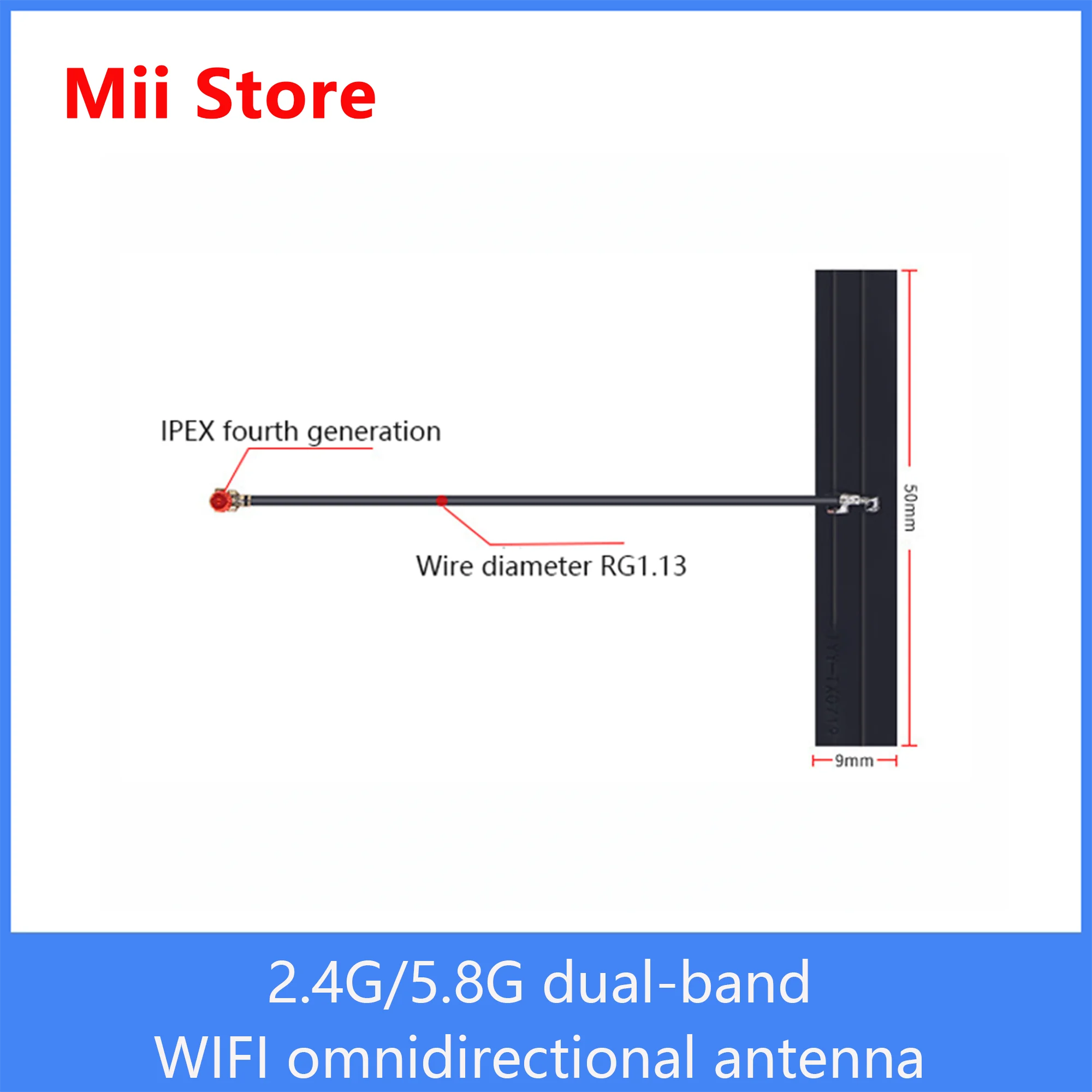 5G/5,8G dual-band wifi gebaut-in FPC omnidirektionale antenne ZigBee Bluetooth IPEX patch 2,4G antenne